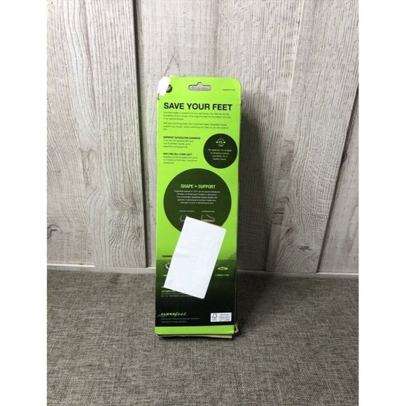 Superfeet Green High Profile High Volume Shoe Insoles Size F M 11.5-13 W 12.5+ - Picture 4 of 5